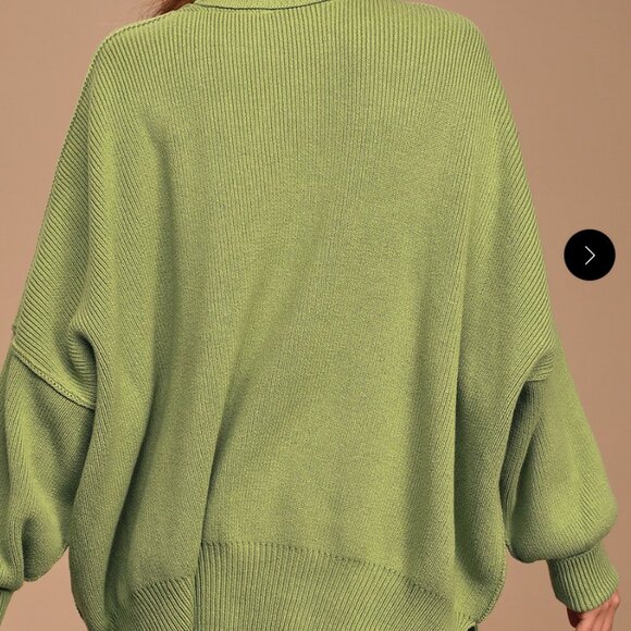 Free People Easy Street Oversized Tunic Green Size Small - Picture 2 of 4